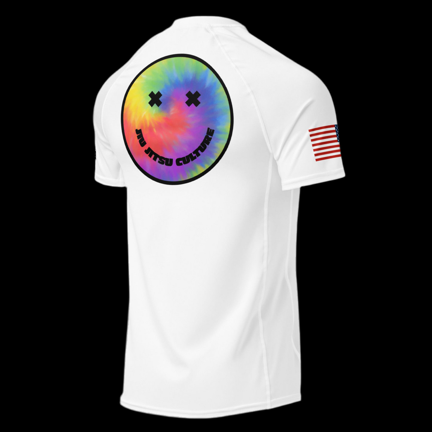 Tie Dye Smiley Short Sleeve Rashguard