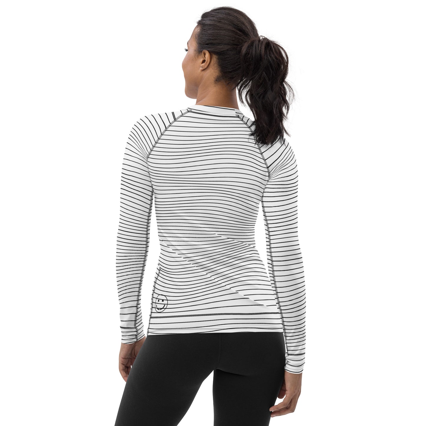 Women's White Wave Rashguard