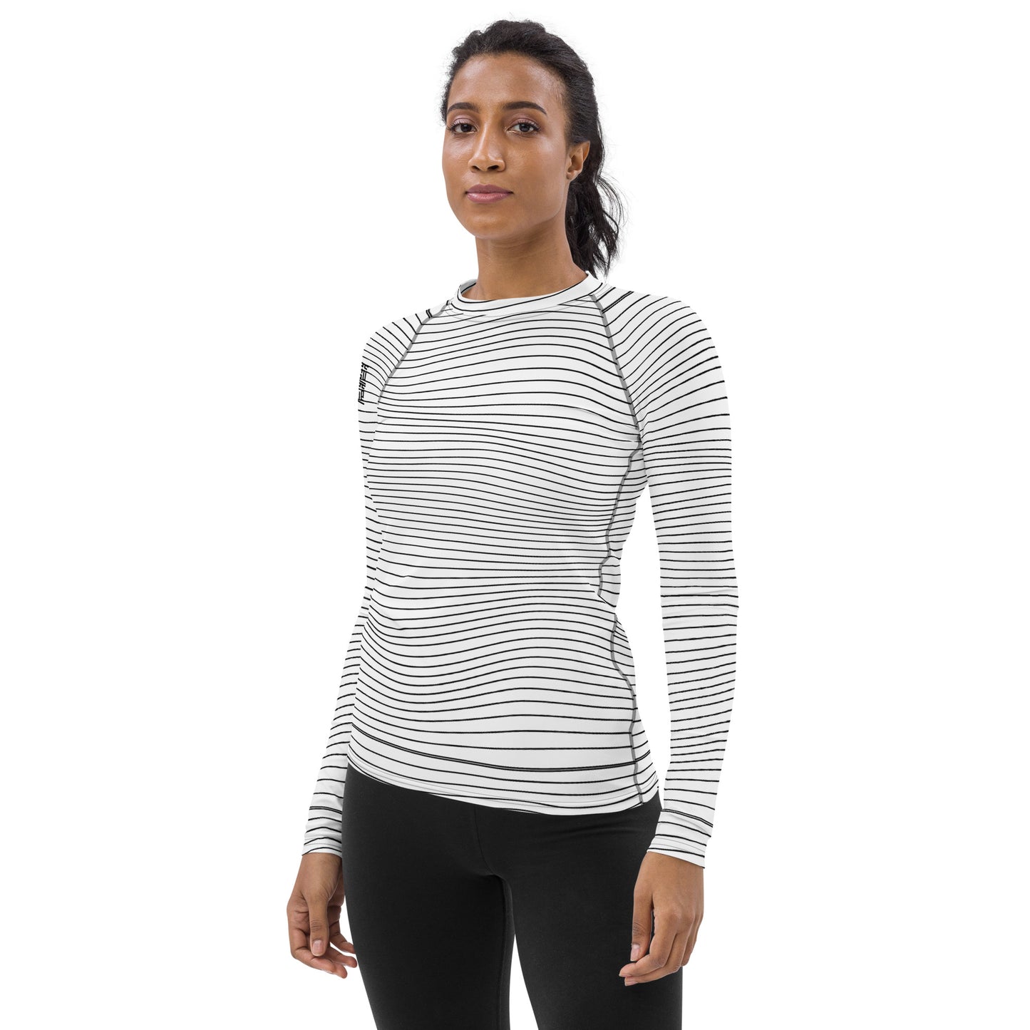 Women's White Wave Rashguard