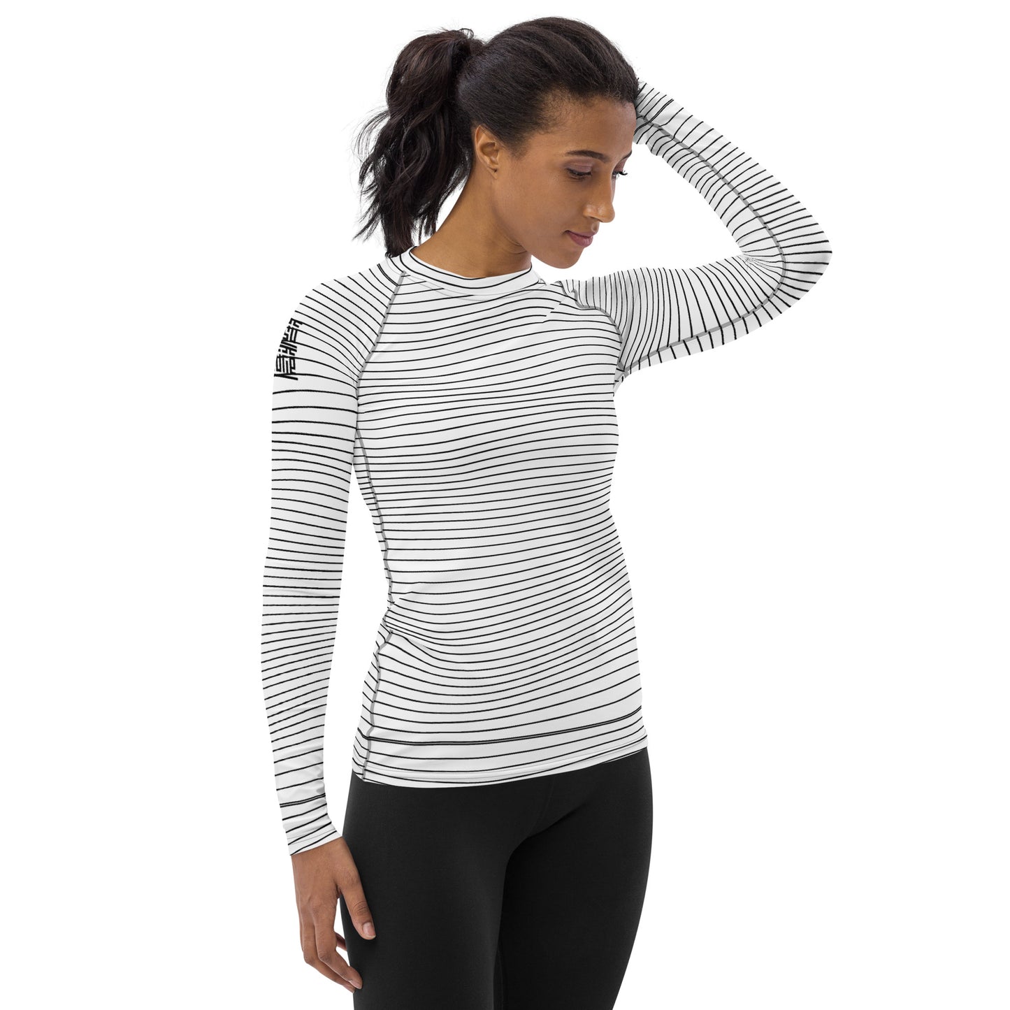 Women's White Wave Rashguard