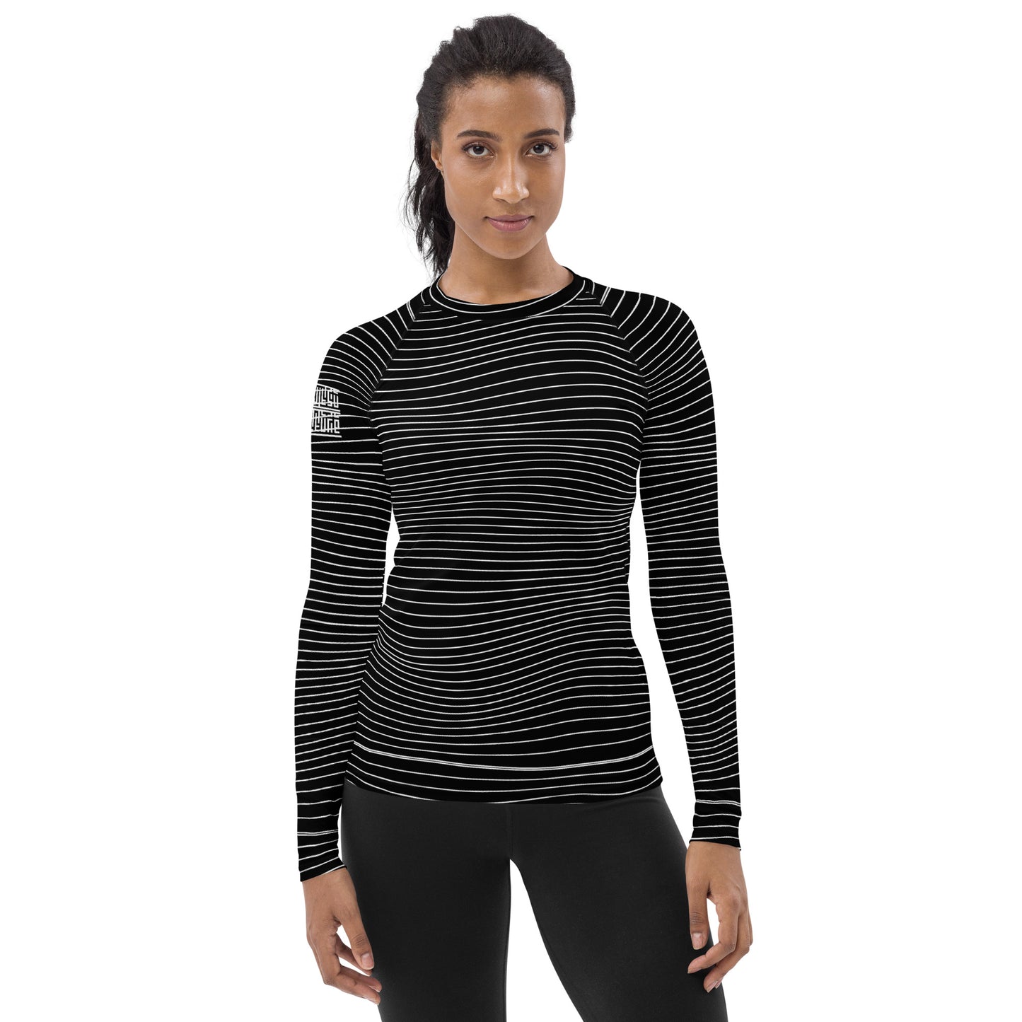 Women's Black Wave Rashguard