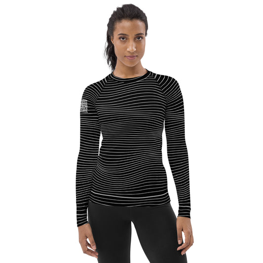 Women's Black Wave Rashguard