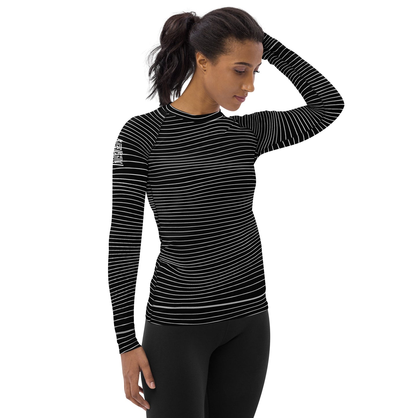 Women's Black Wave Rashguard