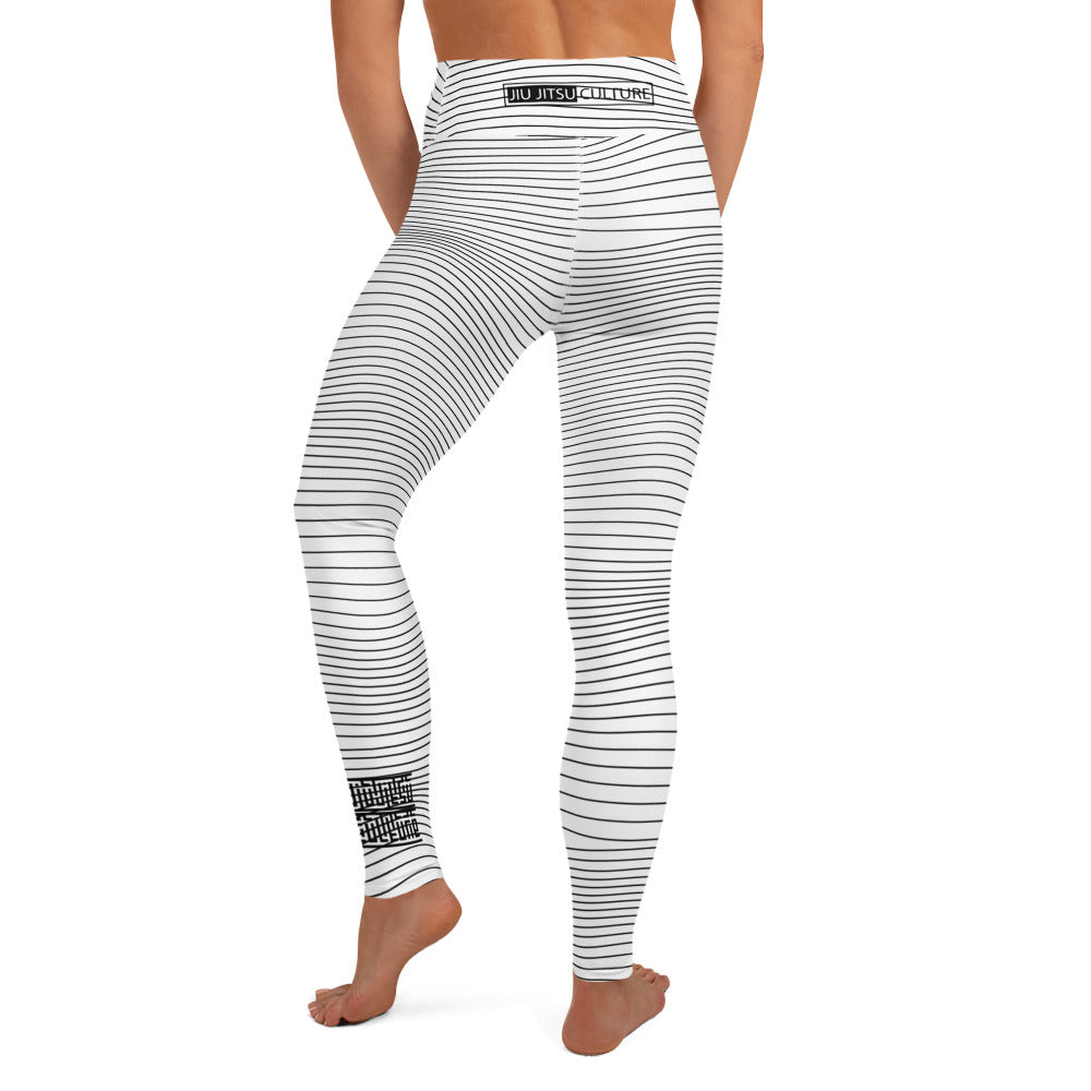 Women's White Wave Leggings