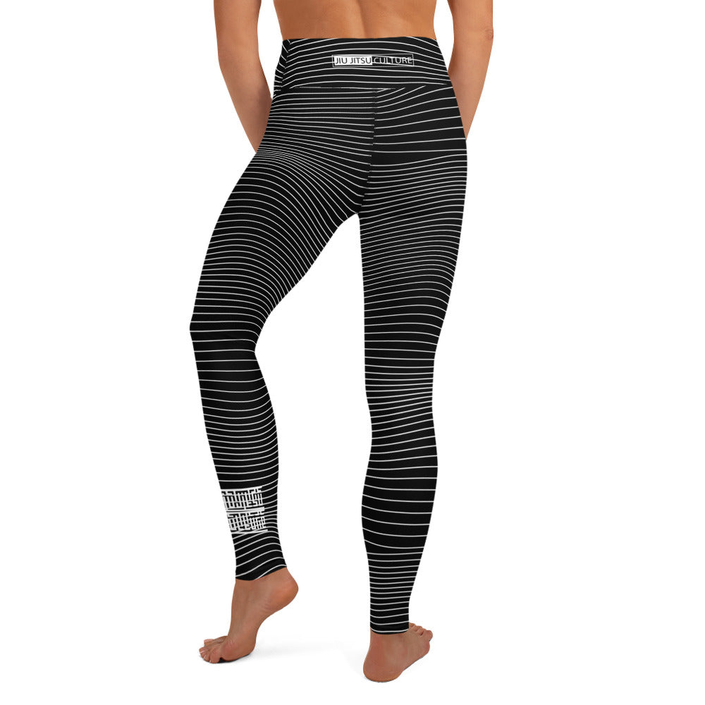 Women's Black Wave Leggings